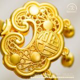  Mặt Dây Chuyền Chuông May Mắn 32,60mm - Kim Loại Mạ Vàng Cao Cấp 