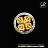  Charm Bánh Xe Pháp Luân Lớn 14,97mm - Bạc 925 Mạ Vàng Cao Cấp 