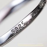  Nhẫn Bạc 925 Đính Đá Thạch Anh Vàng 8x10mm 