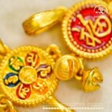  Mặt Dây Chuyển Lục Lạc 18.04mm - Kim Loại Mạ Vàng Cao Cấp 