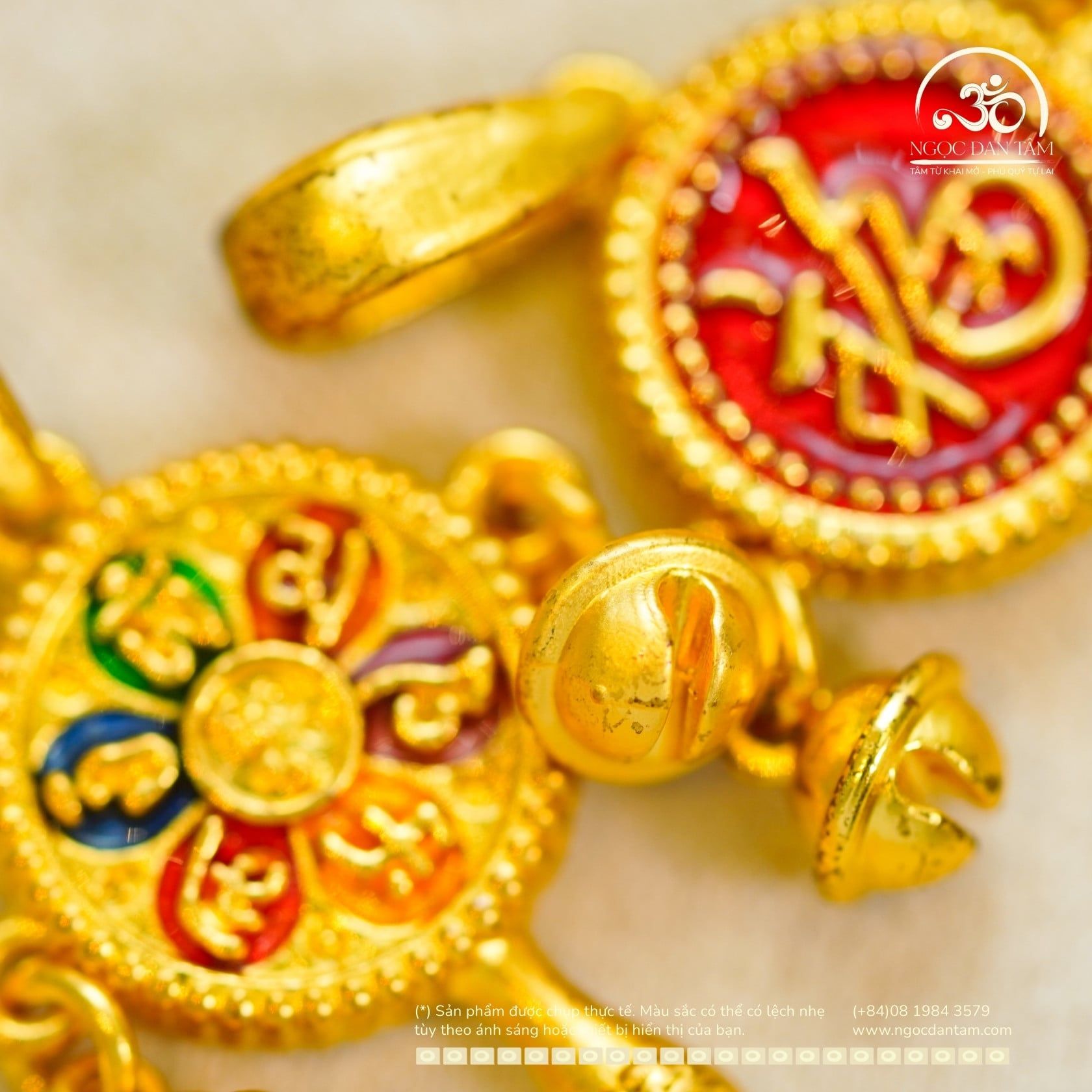  Mặt Dây Chuyển Lục Lạc 18.04mm - Kim Loại Mạ Vàng Cao Cấp 