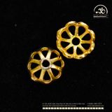  Charm Ốp Đệm Nhỏ 7,86mm  - Kim Loại Mạ Vàng 