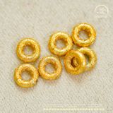  Charm Tròn Mạ Vàng Nhỏ 5.41mm - Bạc Mạ Vàng Cao Cấp 