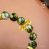  Vòng Tay Mắt Rồng Xanh Phối Charm Chùy Kim Cang 10mm 2A 