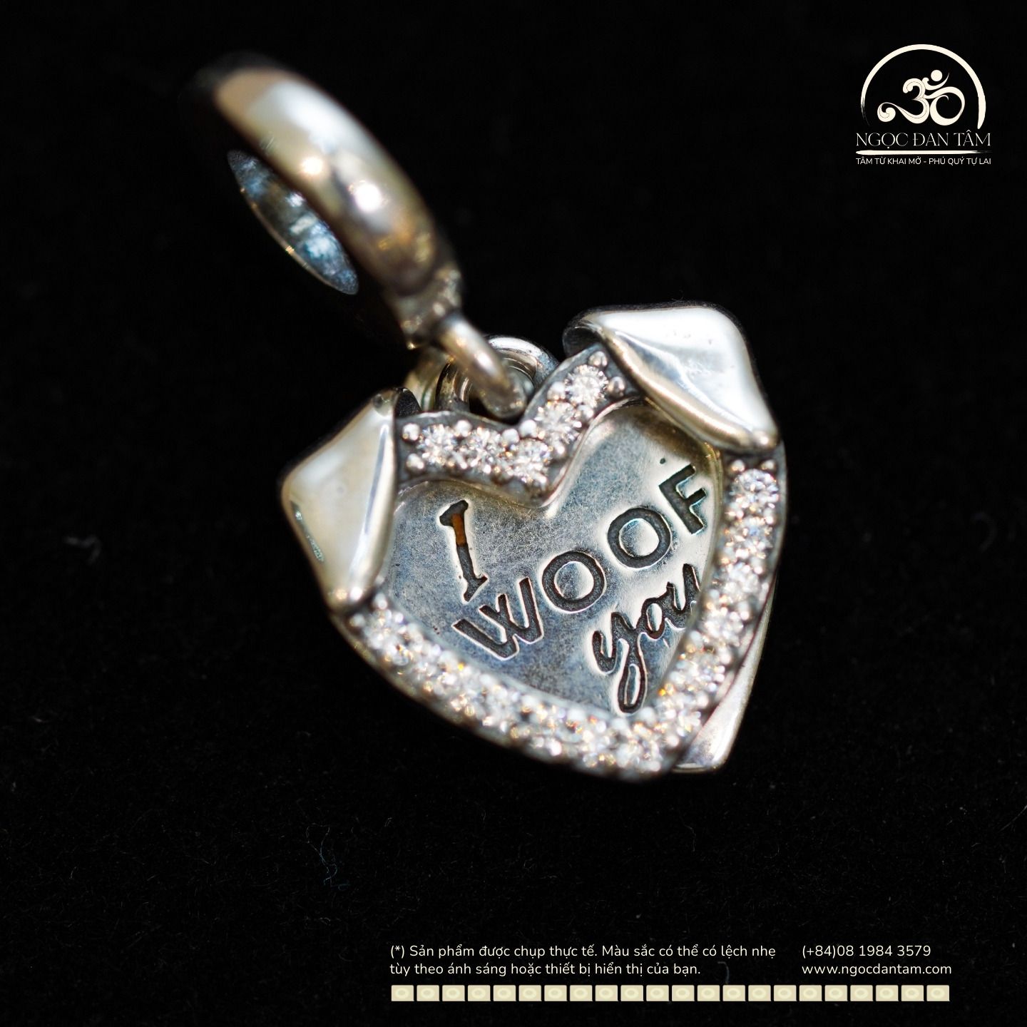  Mặt Treo Pandora Xương 12,34mm - Bạc 925 Cao Cấp 