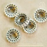  Charm Đệm Bánh Xe Bạc 7.61mm - Bạc 925 Cao Cấp 