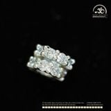  Charm Đệm Bạc Lấp Lánh 8mm - Bạc Cao Cấp 