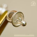  Charm Chuông Kim Cang Bạc Trắng 925 