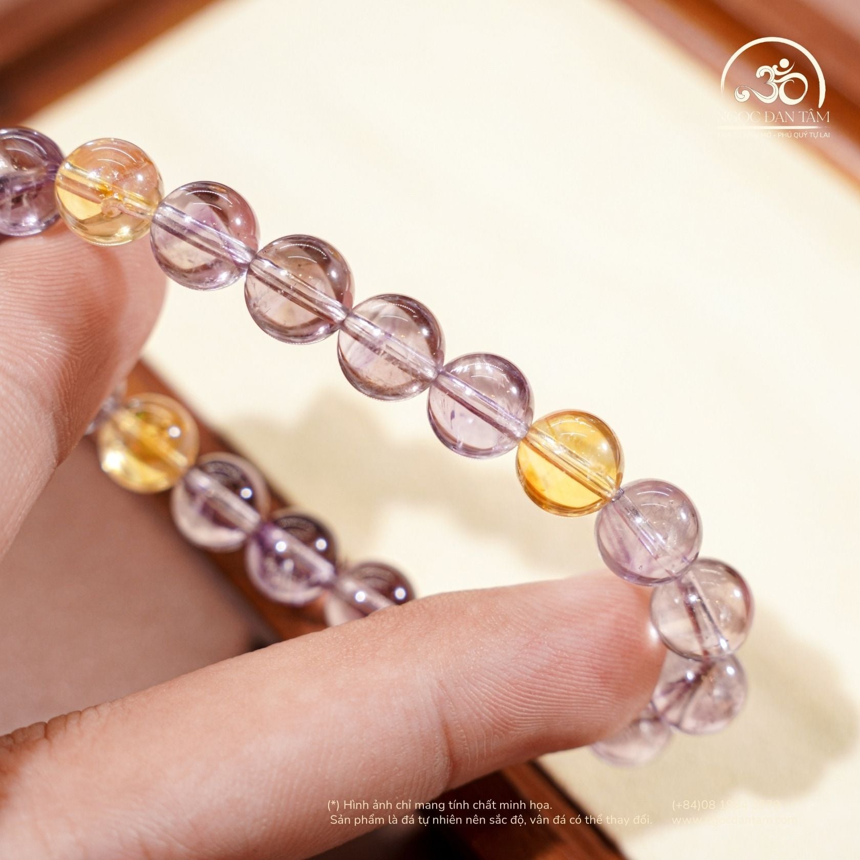  Vòng Tay Ametrine 8mm - 10mm 2A 