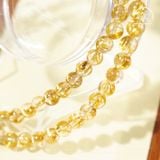  Chuỗi Thạch Anh Tóc Vàng Đồng Trục VVip 6mm 