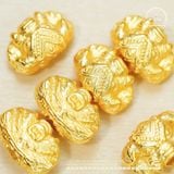  Charm Đầu Voi 8mm - Bạc 925 Mạ Vàng Cao Cấp 