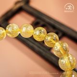  Vòng Tay Thạch Anh Tóc Vàng 9mm 7A Phối Tỳ Hưu 