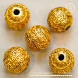  Charm Bi Tường Vân 9.74mm - Bạc Mạ Vàng Cao Cấp 