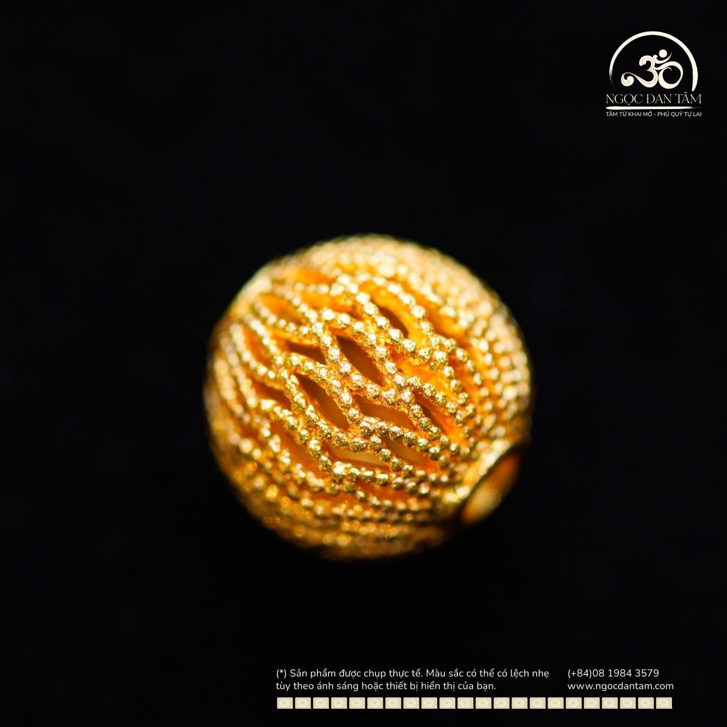  Charm Lồng Đèn 10,09mm - Kim Loại Mạ Vàng Cao Cấp 