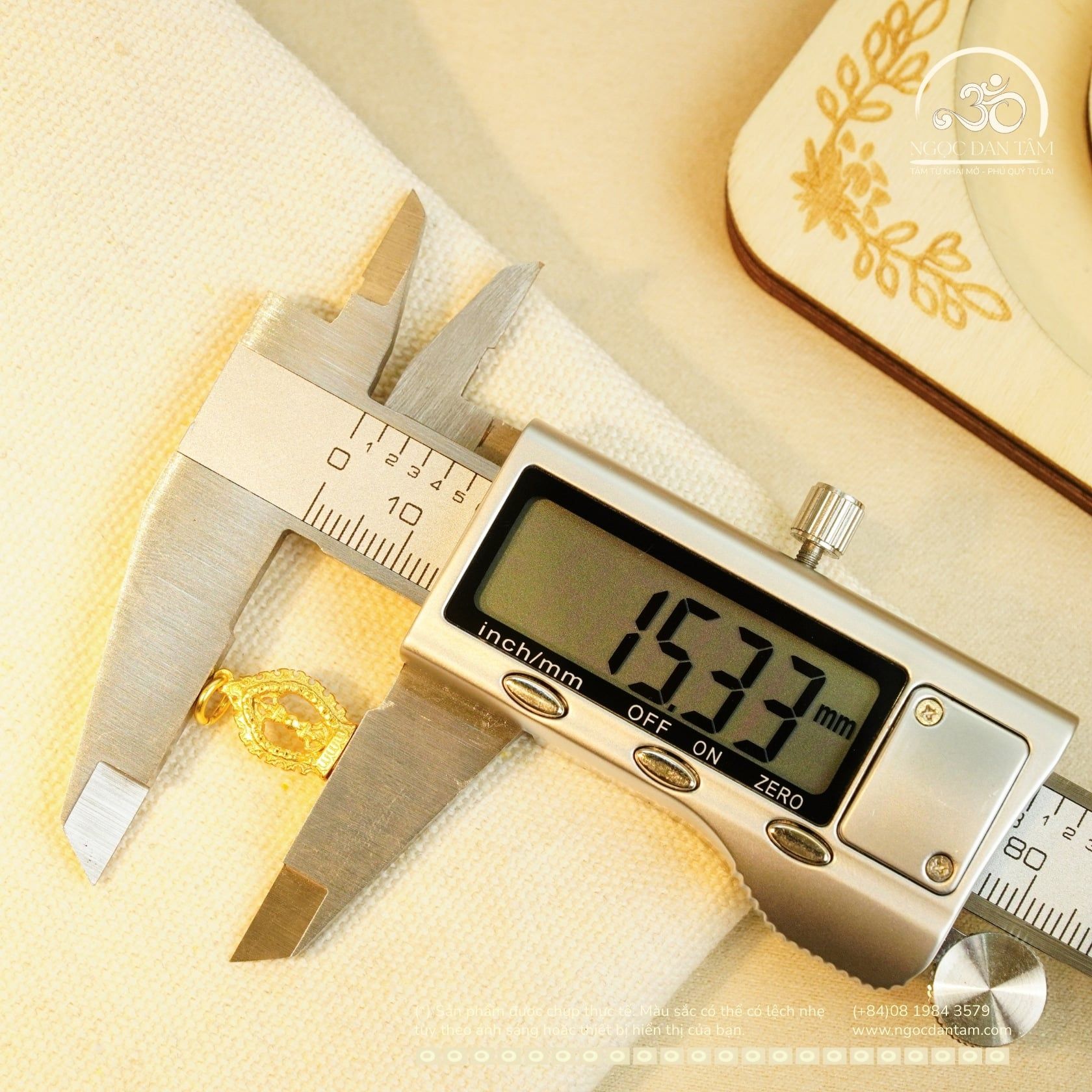  Mặt Dây Chuyền Kim Cang Tháp - Bạc 925 Mạ Vàng Cao Cấp 