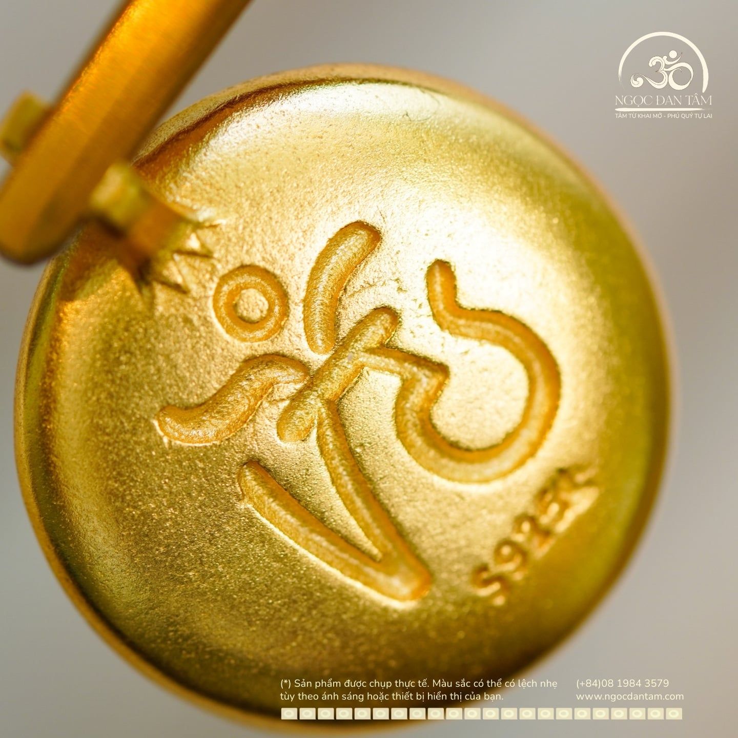  MDC Chùy Kim Cang Thập Tự Lớn 23,59mm - Bạc 925 Mạ Vàng Cao Cấp 