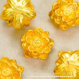  Charm 3 Hoa Sen - Kim Loại Mạ Vàng Cao Cấp 