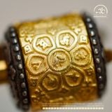  Charm Hạt Thùng Chú Om (lớn) 15,76mm - Bạc 925 Mạ Vàng Cao Cấp 