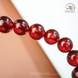  Vòng Tay Đá Garnet 10mm 5A Phối Charm 