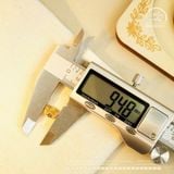  Charm Tròn Bánh Xe 9.48mm - Bạc 925 Mạ Vàng Cao Cấp 