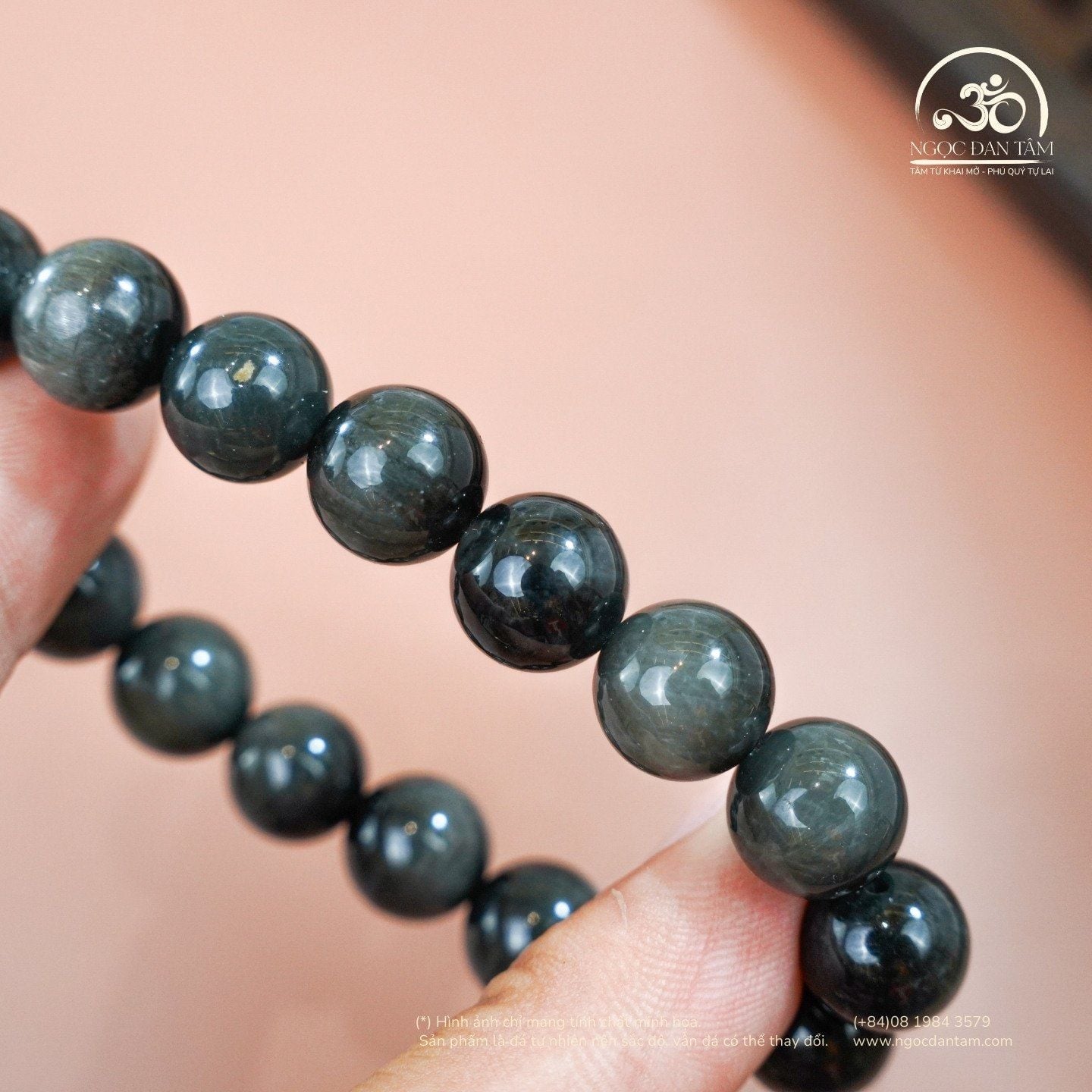  Vòng Tay Mắt Chim Ưng Xám 5A 10mm 