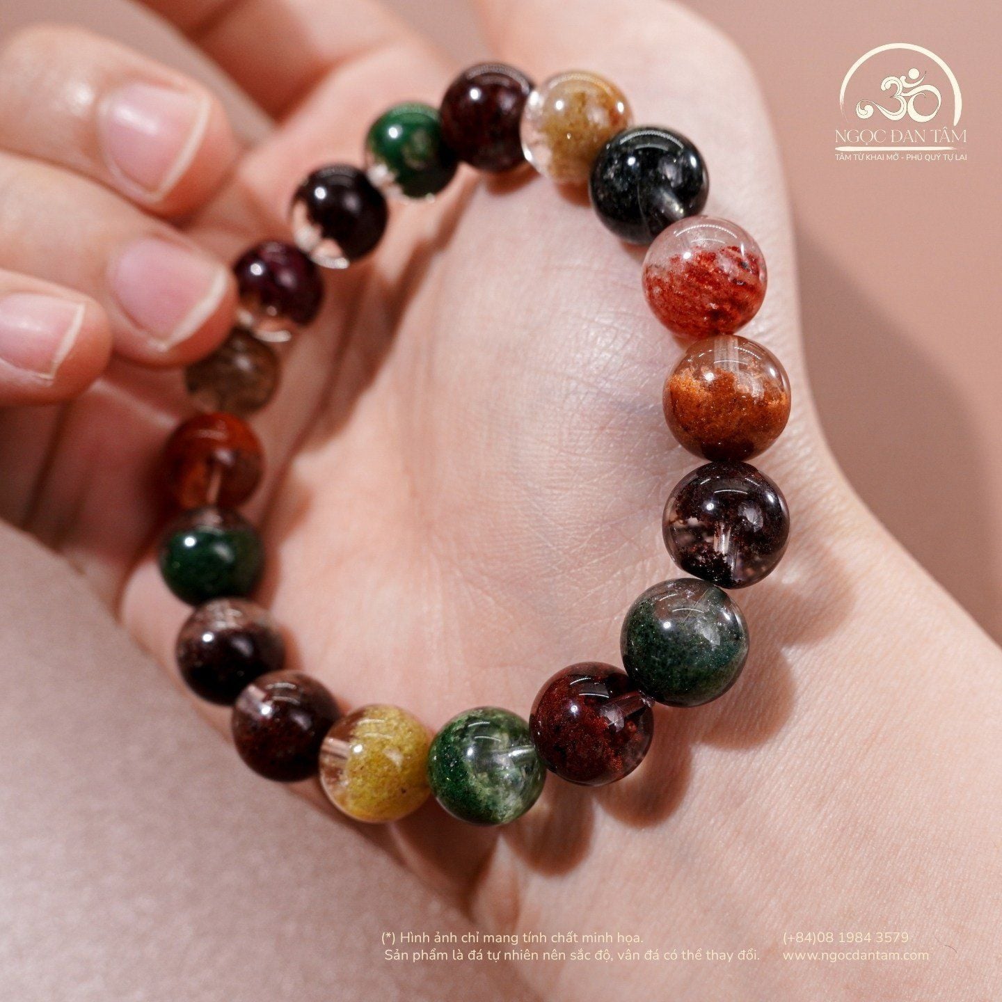  Vòng Tay Thạch Anh Ưu Linh Hoa 10mm 5A 