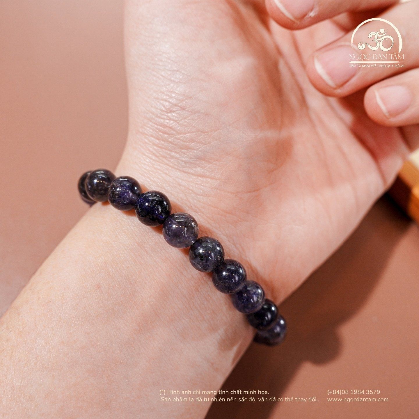  Vòng Tay iolite 8mm 2A 