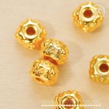  Charm Tròn Mắt Vuông Nhỏ 6.95mm - Bạc 925 Mạ Vàng Cao Cấp 