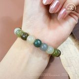  Vòng Tay Cẩm Thạch Hạt Bầu 10mm 3A 