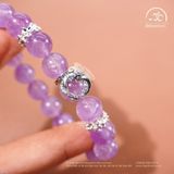  Vòng Tay Song Tâm ( Thạch Anh Tím Lavender 10mm 5A ) 