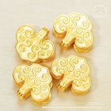 Charm Mây Đôi 11mm - Bạc 925 Mạ Vàng Cao 