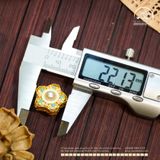  Charm Ngôi Sao Đính Ngọc Trai 22,13mm - Kim Loại Mạ Vàng Cao 