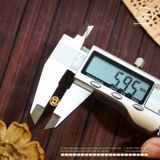  Charm Đồng Tiền 6mm - Kim Loại Mạ Vàng 