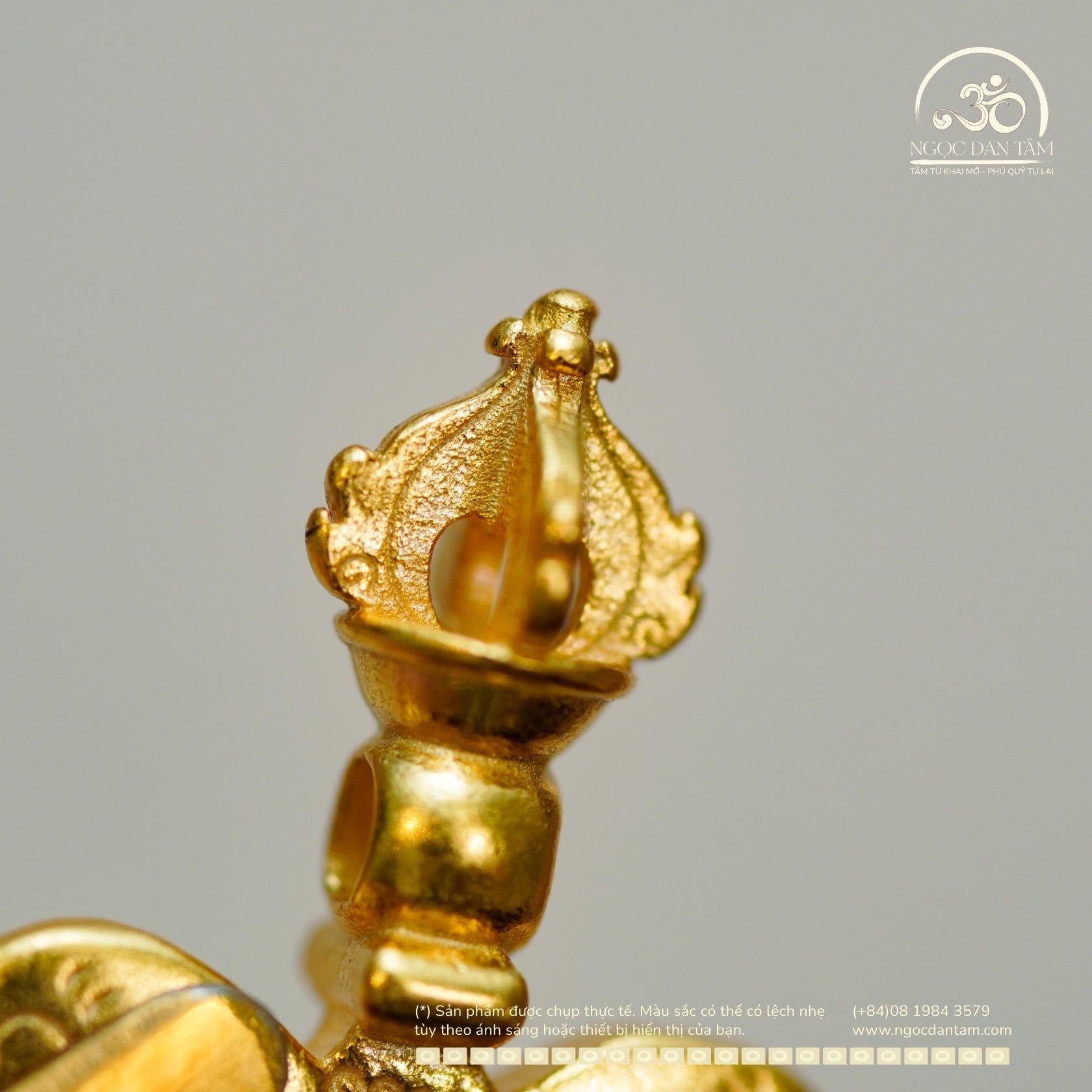  Charm Rìu Kim Cang - Bạc 925 Mạ Vàng Cao Cấp 