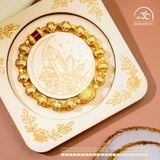  Lắc Tay Bạc Mạ Vàng Tứ Diện Phật 