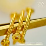  Charm Bọc Đá 10mm - Kim Loại Mạ Vàng Cao Cấp 