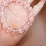  Vòng Tay Thạch Anh Hồng Sao 9mm 6A 