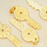  Mặt Dây Chuyền Chìa Khóa Vàng - Bạc 925 Mạ Vàng Cao Cấp 