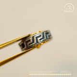  Charm Bánh Xe Pháp Luân Nhỏ 10,24mm - Bạc 925 Mạ Vàng Cao Cấp 