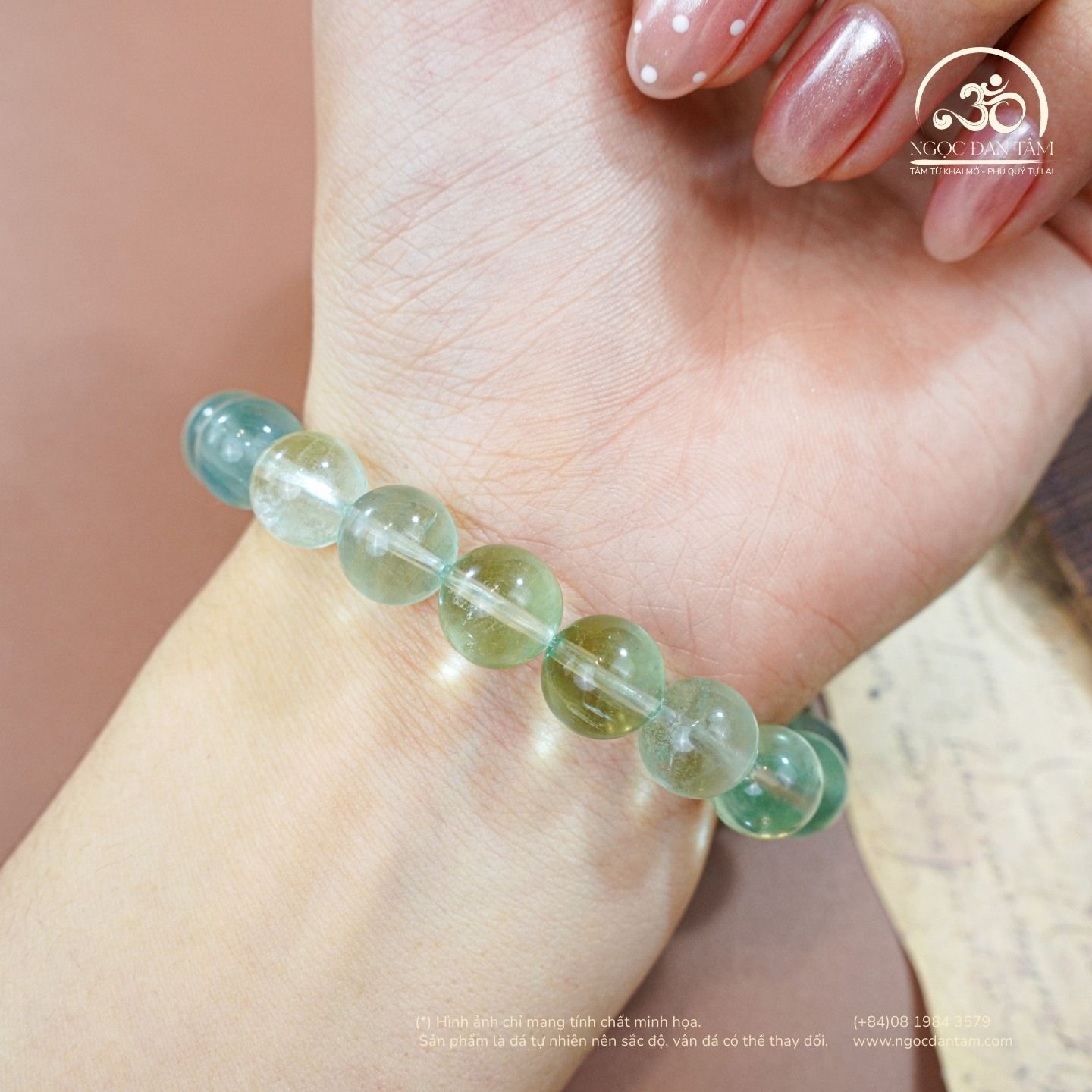  Vòng Tay Đá Flourite 10mm 2A 