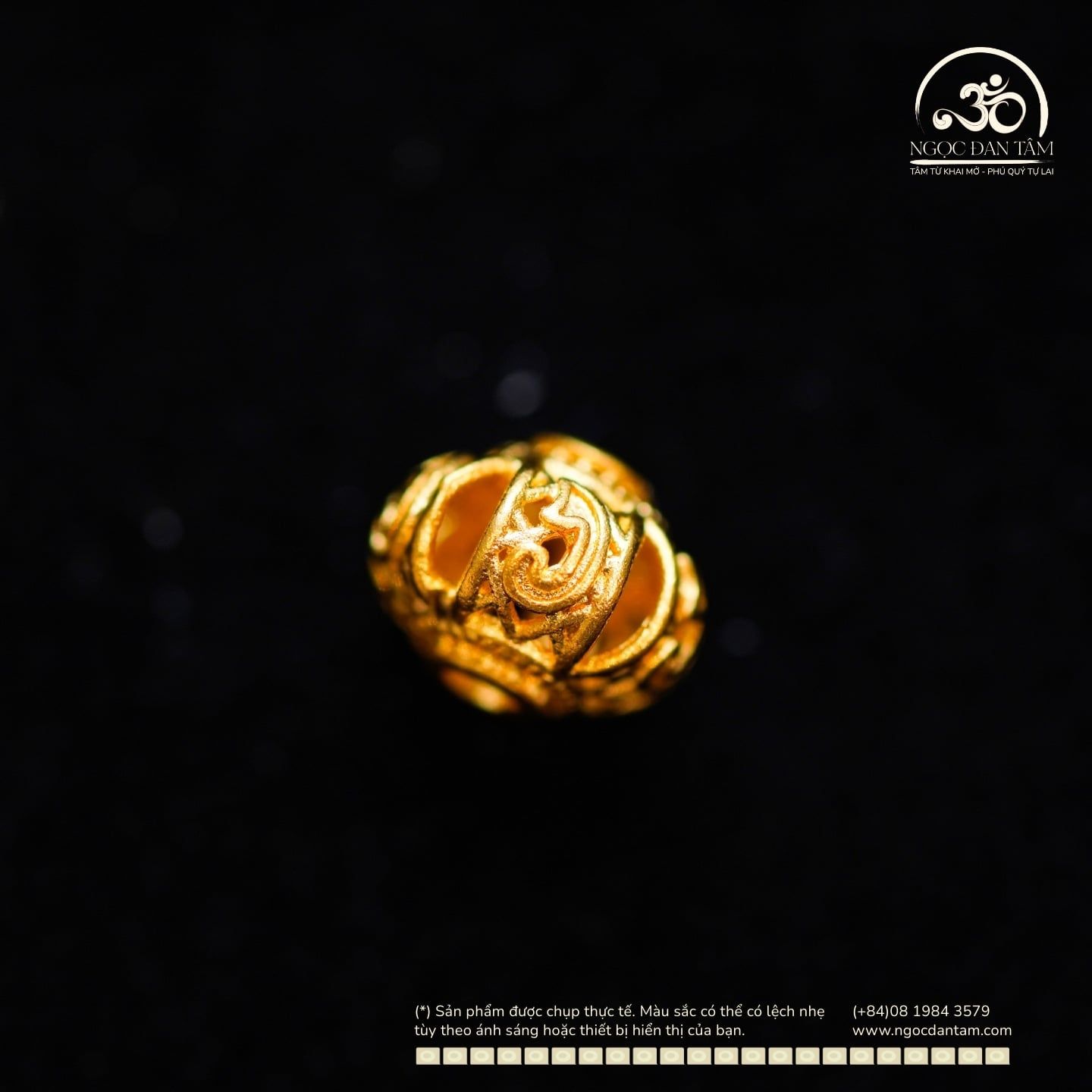  Charm Lồng Đèn 7.72mm - Kim Loại Mạ Vàng Cao Cấp 