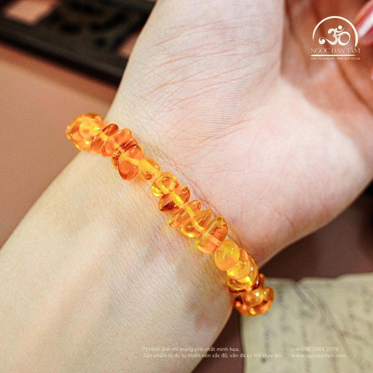  Vòng Tay Ngọc Phách An Xuân 5gram (Cognac) 