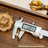  Charm Hoa Nhụy Hồng 10,84mm - Kim Loại Mạ Vàng Cao Cấp 