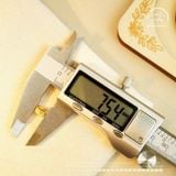  Charm Tròn Lá Lớn 7.54mm - Bạc 925 Mạ Vàng Cao Cấp 