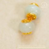  Charm Ngọc Đồng Tiền 6.08mm - Kim Loại Mạ Vàng Cao Cấp 