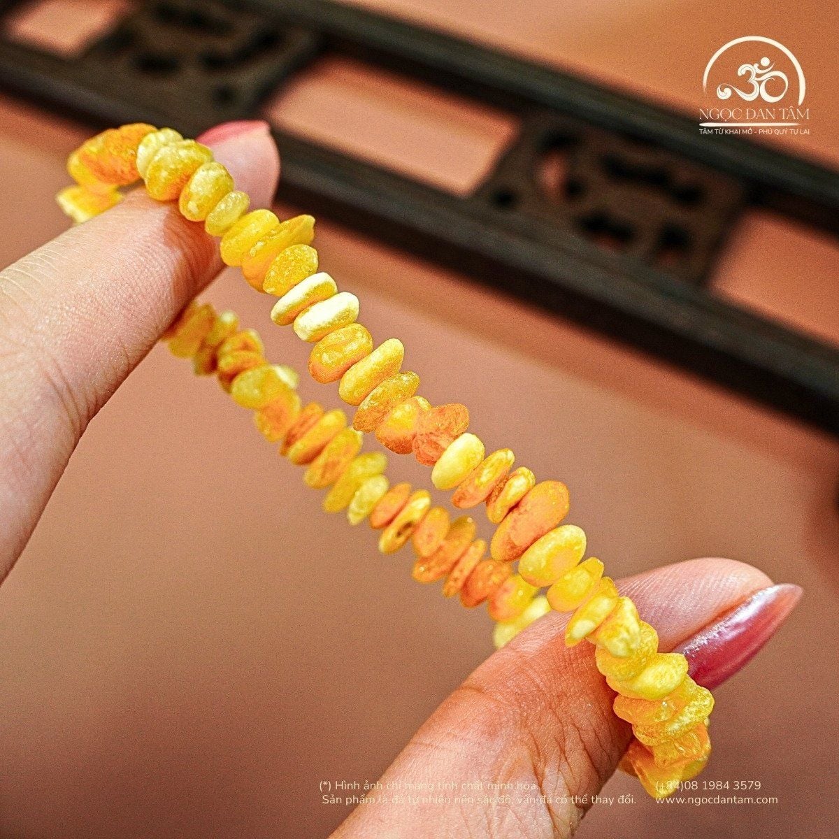  Vòng Tay Ngọc Phách An Xuân 5gram (Cognac Thô) 