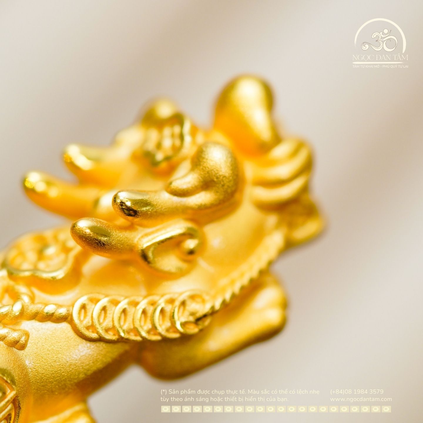  Tỳ Hưu 112 38,78mm - Đồng Thau Mạ Vàng 999 Cao Cấp 