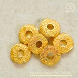  Charm Đệm Mạ Vàng 18k 6,55mm - Kim Loại Mạ Vàng 