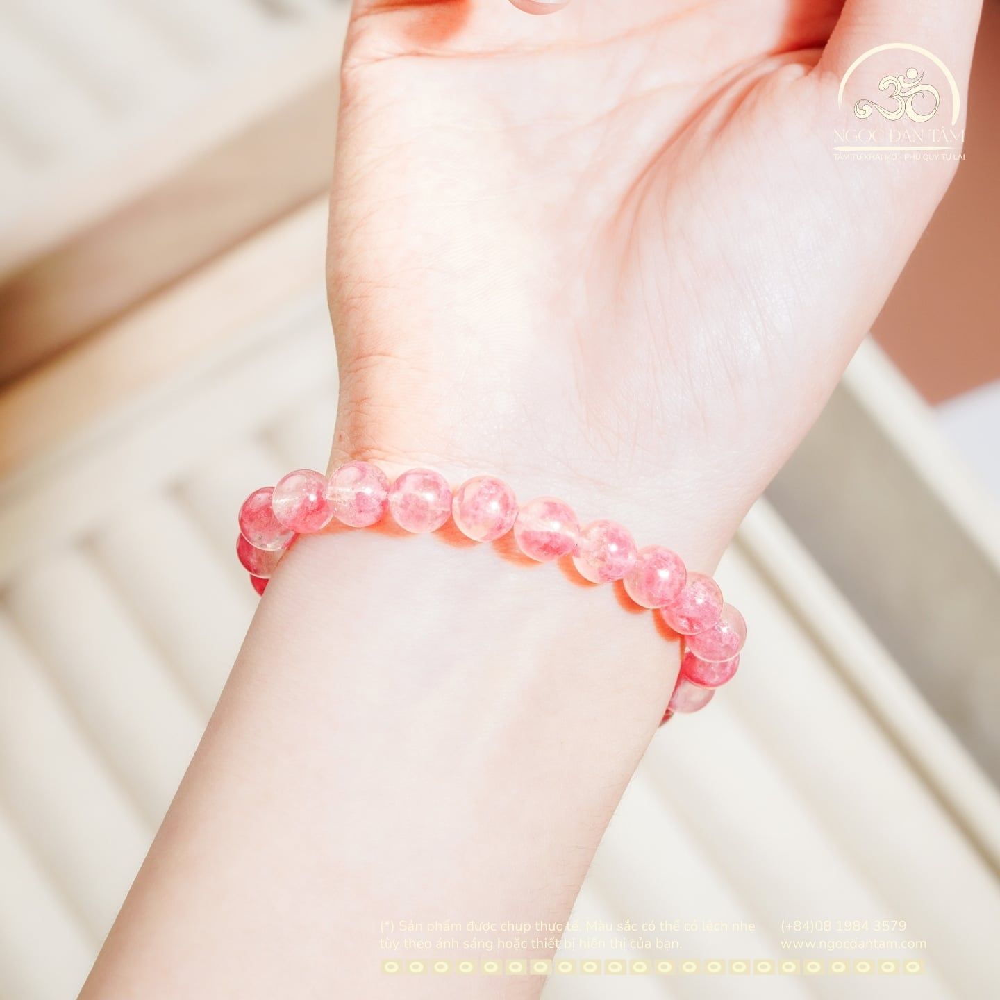  Vòng Tay Tường Vi 8mm 5A 