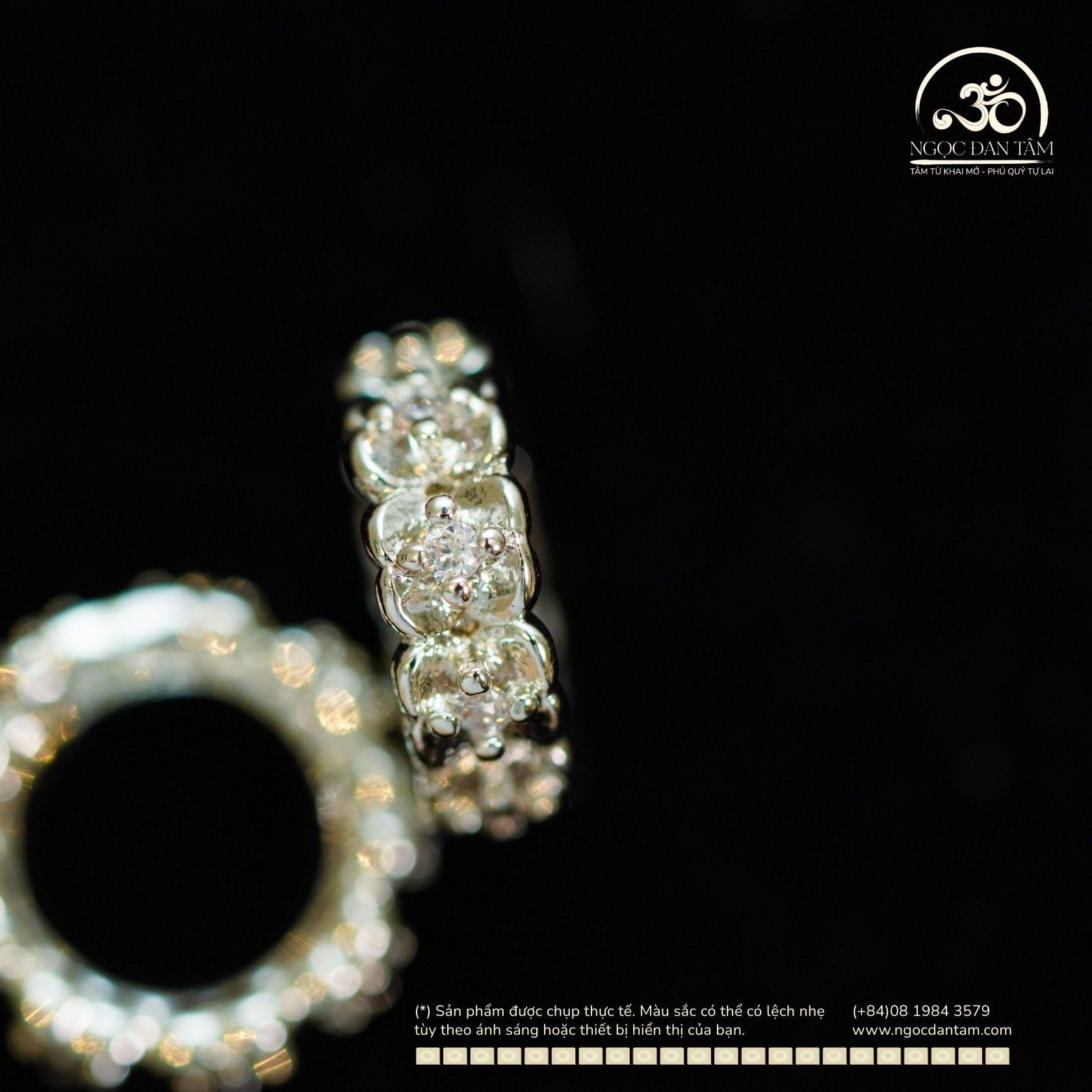  Charm Bạc cỏ 4 Lá Size 10 - Bạc Cao Cấp 